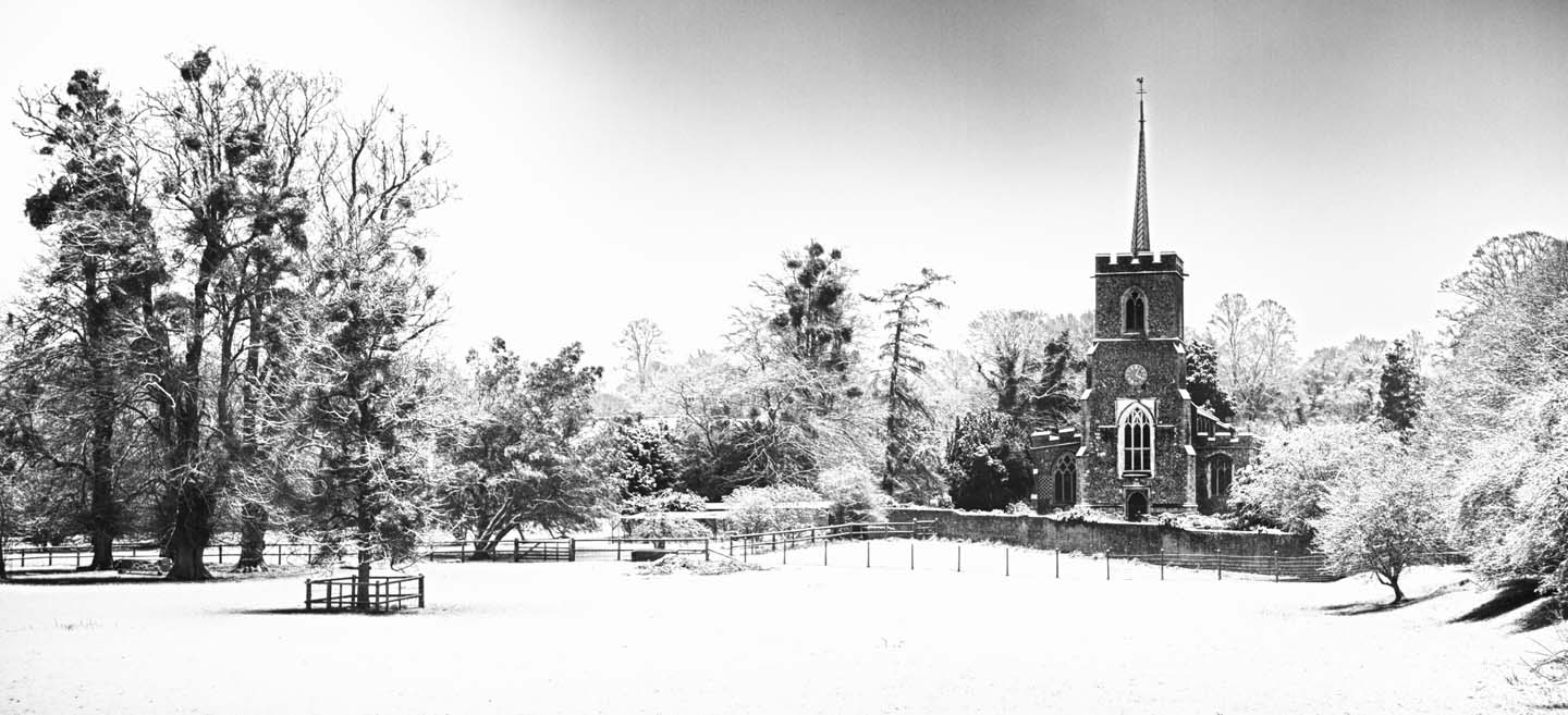 Much Hadham in the snow